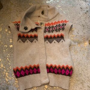 Free People XS Sleeveless Wool Sweater Vest